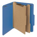 Smead 2" File Folder, 2 Divider, Letter, Dark Blue, PK10 14062